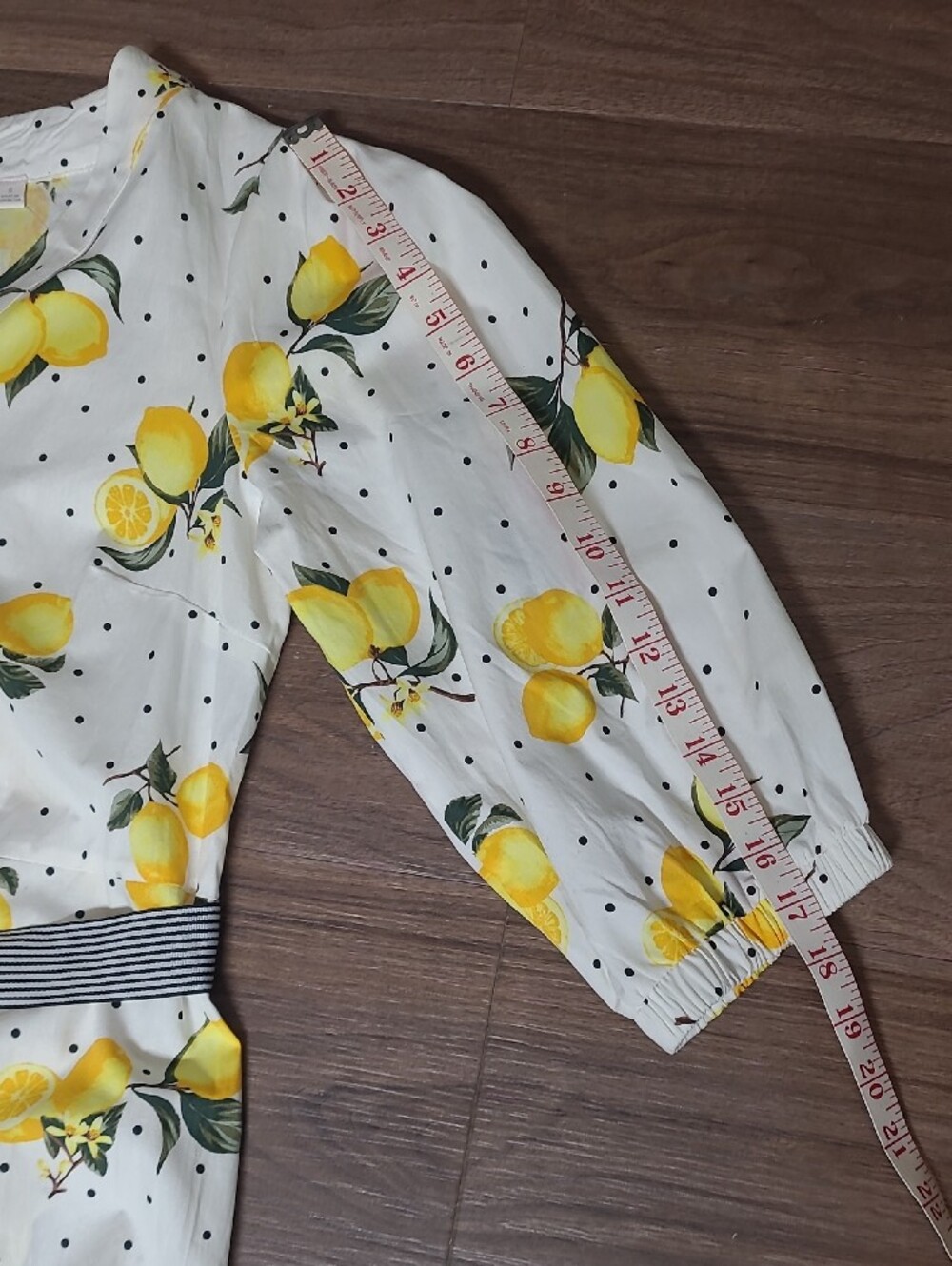 Lemon Print Midi Dress - White/Yellow - Picture 16 of 16
